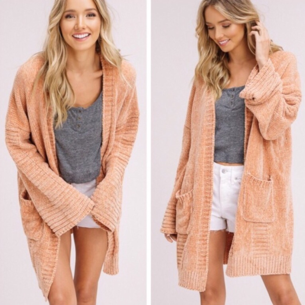 ✨New Item-Mustard Color Chenille Sweater - Picture 1 of 3